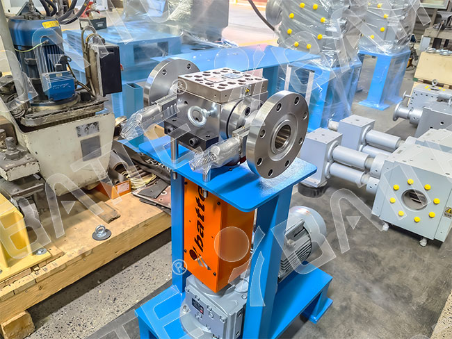 plastic extrusion melt pump